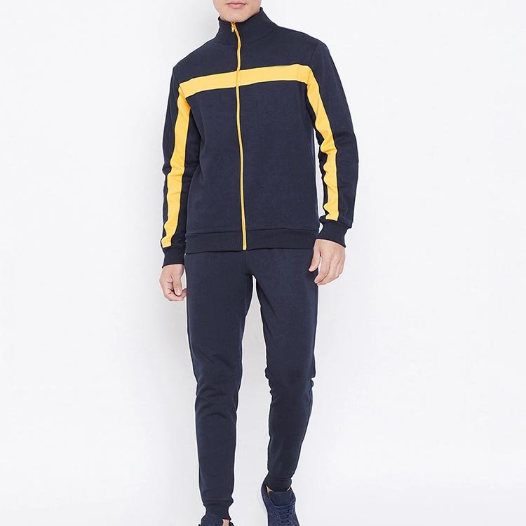 Men's Color Block Tracksuit Set