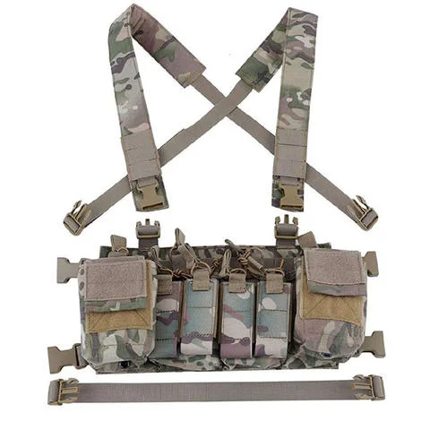 Tactical Vest Training Durable Outdoors Security Adjustable Camo Hunting Vest with Frame