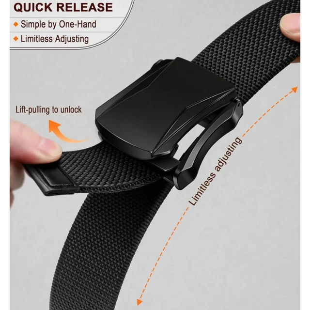 Professional Tactical Belt with Quick-Release Buckle