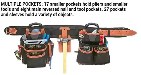 51452 Cinturón de herramientas de cuatro piezas para carpinteros