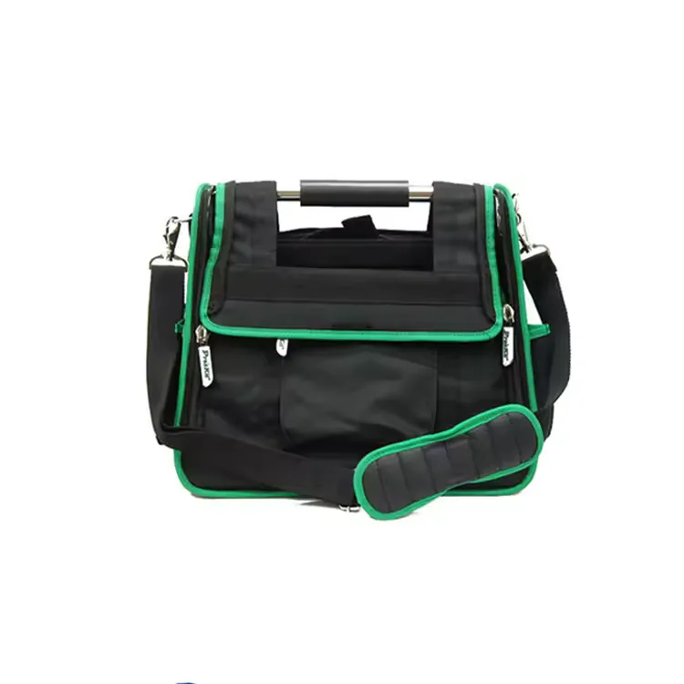 Green-Trim Rigid-Handle Tool Carrier